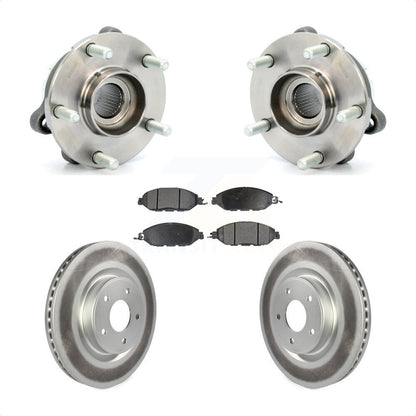 Hub Bearing Coat Brake Rotor Pad Front Kit For Nissan Pathfinder Murano INFINITI