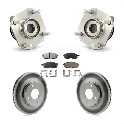 Hub Bearing Assembly Coated Disc Brake Rotor And Pad Front Kit For Nissan Sentra