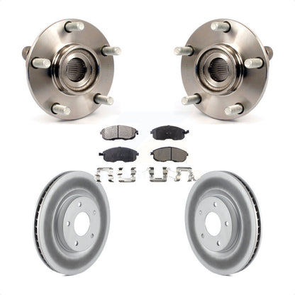 Hub Bearing Coated Brake Rotor & Pads Front Kit For Nissan Sentra SE-R with 2.5L