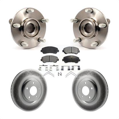 Hub Bearing Assembly Coated Disc Brake Rotor And Pad Front Kit For Nissan Sentra