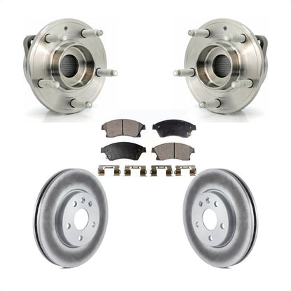 Hub Bearing Coat Brake Rotor Pads Front Kit For 14-15 Chevrolet Cruze GAS engine