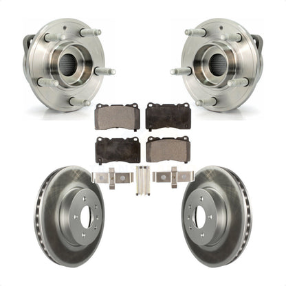 Hub Bearing Assembly Coated Disc Brake Rotor And Pads Front Kit For Cadillac ATS