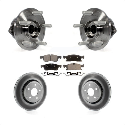 Hub Bearing Coat Brake Rotor Pad Front Kit For Jeep Grand Cherokee Dodge Durango