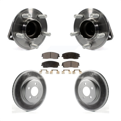 Hub Bearing Coated Disc Brake Rotor Pad Front Kit For Dodge Charger Chrysler 300