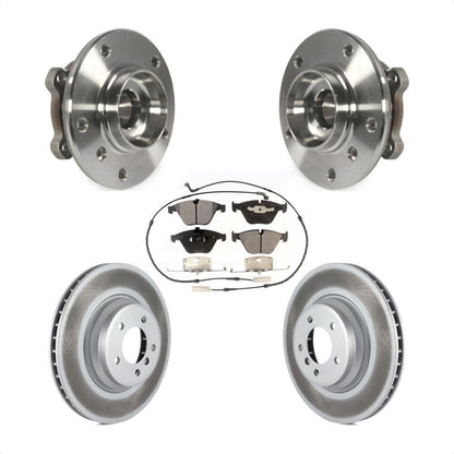 Hub Bearing Coated Brake Rotor Pads Front Kit For 2013 BMW X1 xDrive35i with AWD