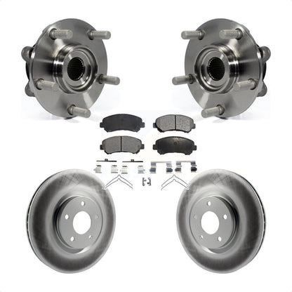 Hub Bearing Coated Brake Rotor Pads Front Kit For 2014-2017 Nissan Juke Nismo RS