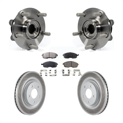 Hub Bearing Assembly Coated Disc Brake Rotors And Pads Front Kit For Nissan Juke