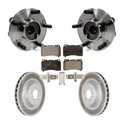 Hub Bearing Assembly Coated Brake Rotor Pads Front Kit For Hyundai Genesis Coupe