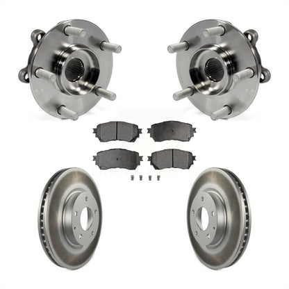 Hub Bearing Assembly Coated Disc Brake Rotors And Pads Front Kit For Mazda 6