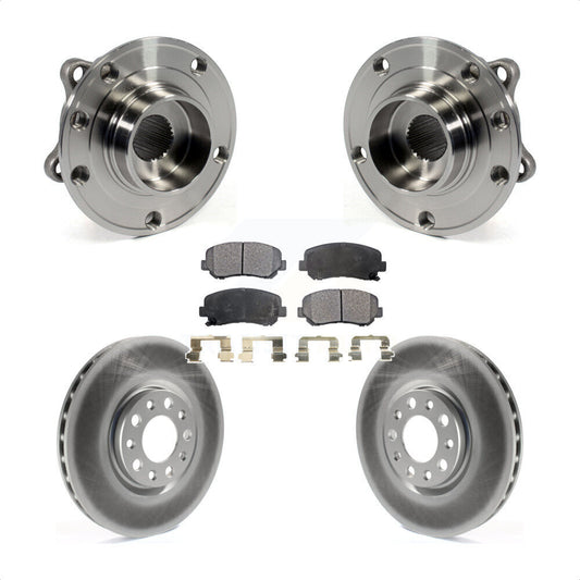 Hub Bearing Assembly Coat Brake Rotor Pads Front Kit For Chrysler 200 Dodge Dart