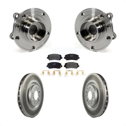 Hub Bearing Assembly Coated Disc Brake Rotor And Pads Front Kit For Chrysler 200