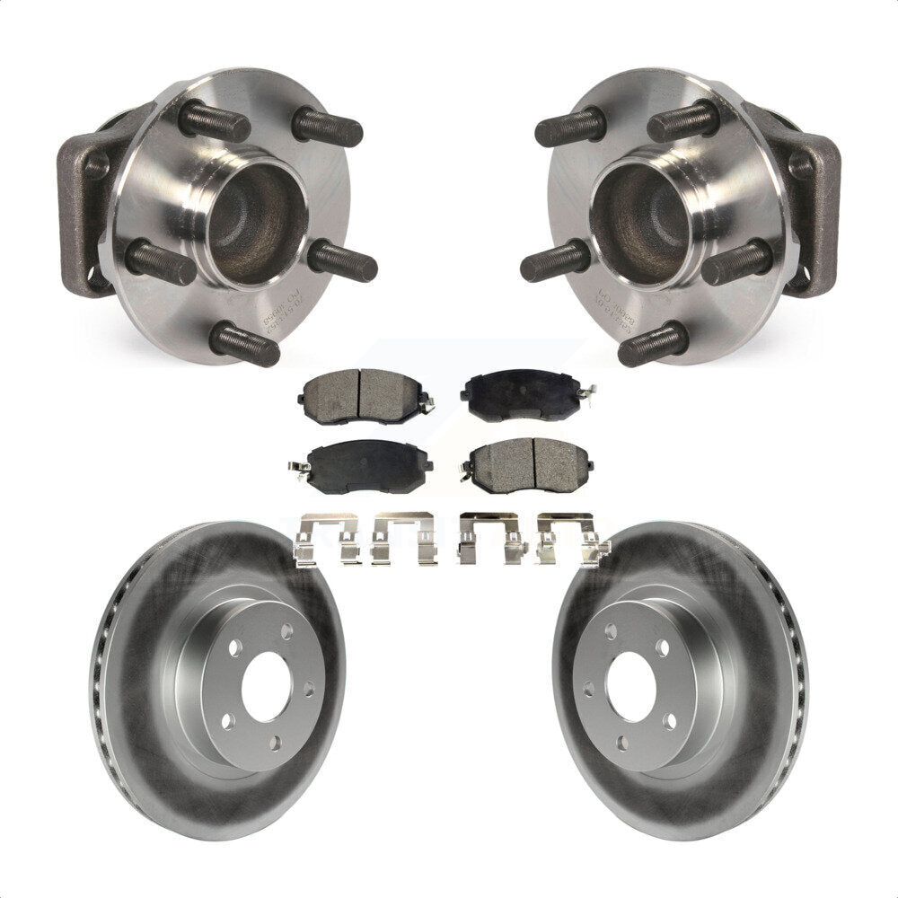 Hub Bearing Coated Brake Rotor Pad Front Kit For 2013-2016 Scion FR-S Subaru BRZ