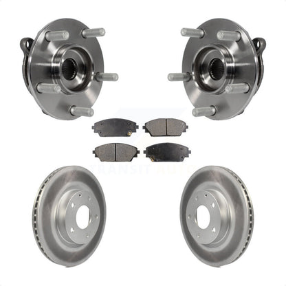 Hub Bearing Assembly Coated Brake Rotor And Pad Front Kit For Mazda 3 CX-3 Sport