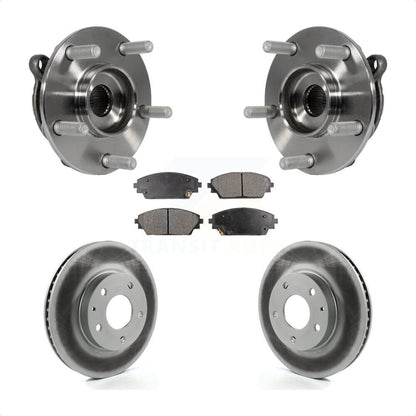 Hub Bearing Assembly Coated Brake Rotor And Pad Front Kit For Mazda 3 CX-3 Sport