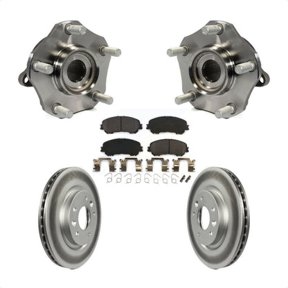 Hub Bearing Coated Disc Brake Rotor Pad Front Kit For Nissan Rogue Sport Qashqai