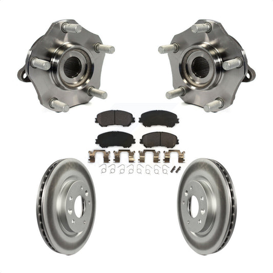 Hub Bearing Coated Disc Brake Rotor Pad Front Kit For Nissan Rogue Sport Qashqai