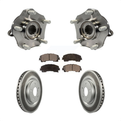 Hub Bearing Assembly Coated Disc Brake Rotor And Pads Front Kit For Nissan Rogue