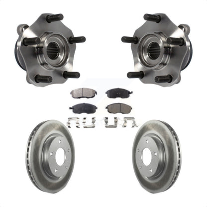 Hub Bearing Assembly Coated Disc Brake Rotor And Pad Front Kit For Nissan Sentra