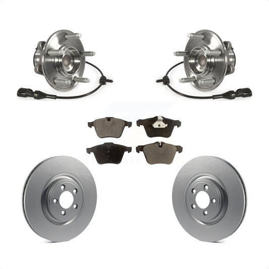 Hub Bearing Assembly Coat Brake Rotor Pad Front Kit For Jaguar XF XJ XK Super V8