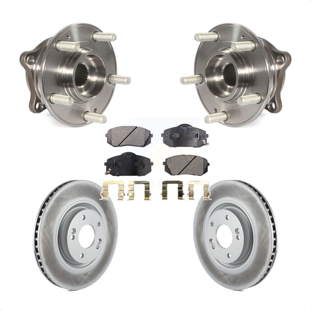 Hub Bearing Coat Brake Rotor Pad Front Kit For Hyundai Tucson Sonata Kia Cadenza