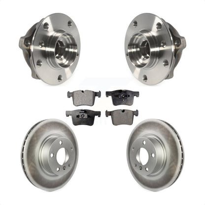 Hub Bearing Assembly Coated Disc Brake Rotors And Pads Front Kit For BMW X3 X4