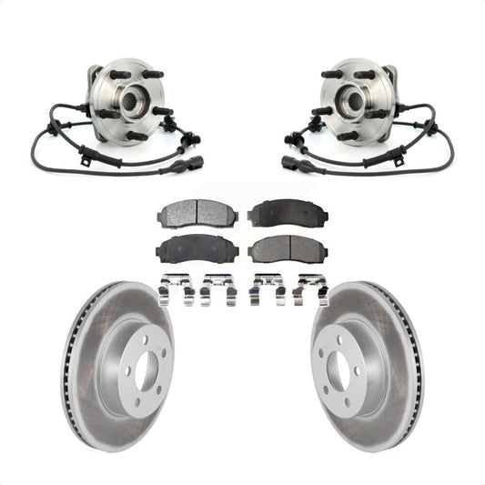 Hub Bearing Coated Brake Rotor Pad Front Kit For Ford Ranger Explorer Sport Trac