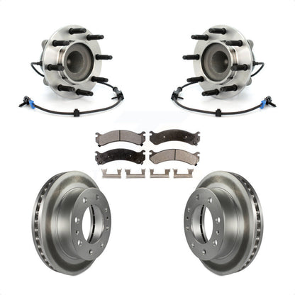 Hub Bearing Coat Brake Rotor Pad Front Kit For Chevrolet GMC Express 2500 Savana