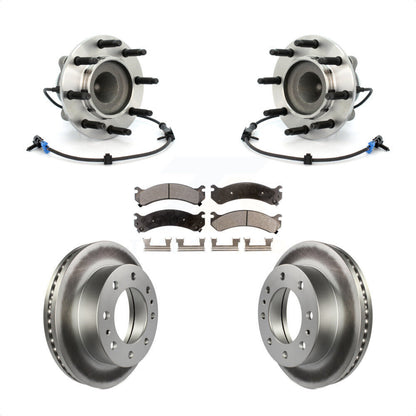 Hub Bearing Coat Brake Rotor Pad Front Kit For Chevrolet Express 4500 GMC Savana