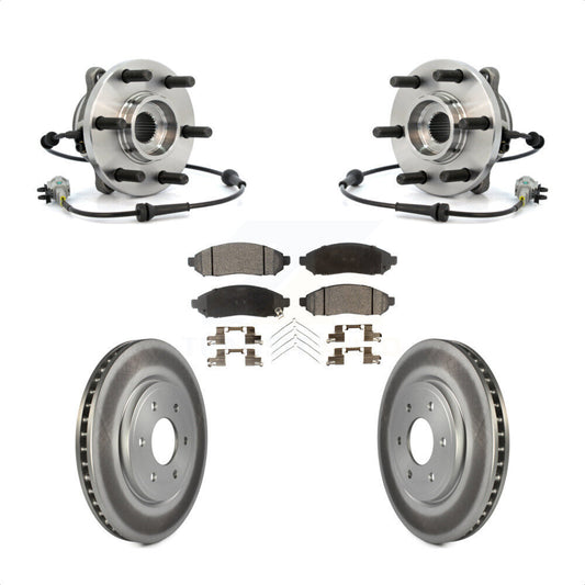 Hub Bearing Coat Brake Rotor Pad Front Kit For Nissan Frontier Pathfinder Xterra