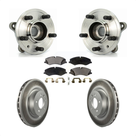 Hub Bearing Coated Disc Brake Rotor Pad Front Kit For Land Rover Range Sport LR4