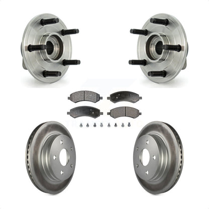 Hub Bearing Coat Brake Rotor Pads Front Kit For Dodge Ram 1500 With 5 Lug Wheels
