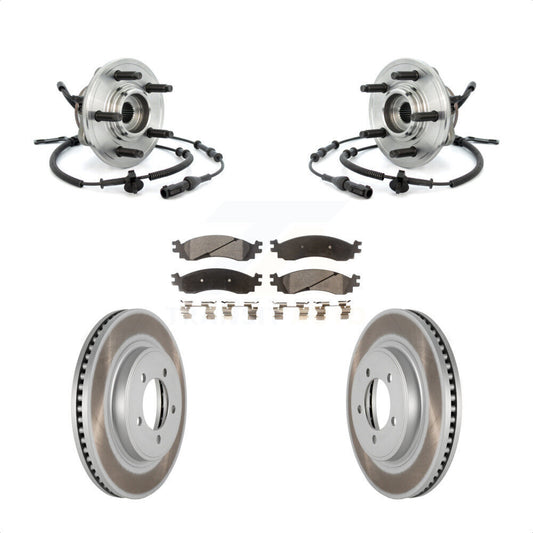 Hub Bearing Coat Brake Rotor Pads Front Kit For Ford Explorer Sport Trac Mercury