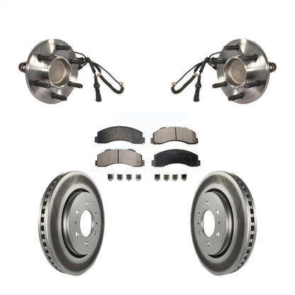 Hub Bearing Coat Brake Rotor Pad Front Kit For Ford Expedition Lincoln Navigator