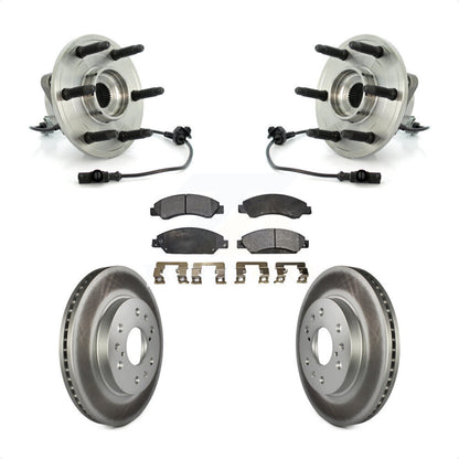 Hub Bearing Coat Brake Rotor Pads Front Kit For Chevrolet Avalanche Cadillac GMC