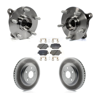 Hub Bearing Assembly Coated Disc Brake Rotors And Pads Front Kit For Lexus IS250