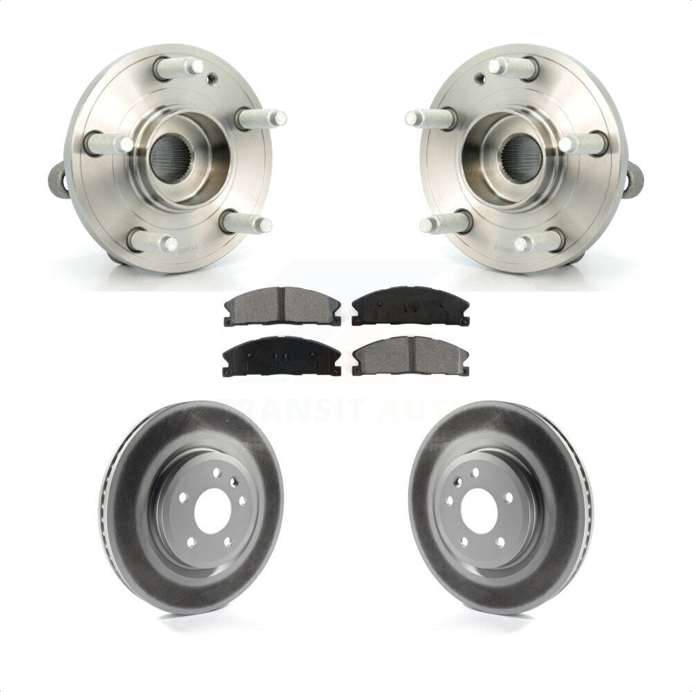 Hub Bearing Assembly Coat Brake Rotor Pad Front Kit For 2013 Ford Explorer Sport
