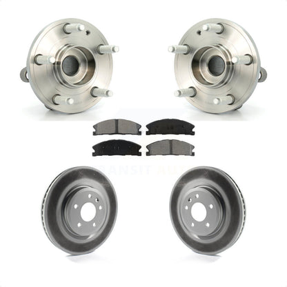 Hub Bearing Assembly Coat Brake Rotor Pad Front Kit For 2013 Ford Explorer Sport