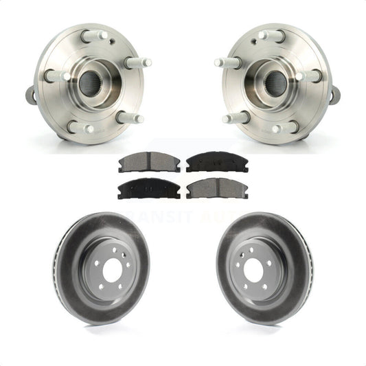 Hub Bearing Assembly Coat Brake Rotor Pad Front Kit For 2013 Ford Explorer Sport
