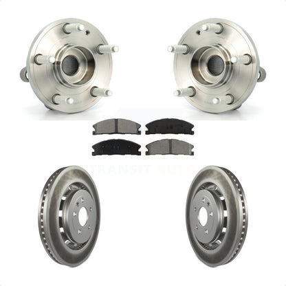 Hub Bearing Coat Brake Rotor Pads Front Kit For Ford Explorer Police Interceptor