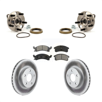Hub Bearing Coat Brake Rotor Pads Front Kit For Chevrolet Cavalier Pontiac Grand