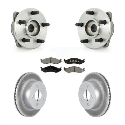 Hub Bearing Assembly Coated Brake Rotor Pad Front Kit For Jeep Grand Wagoneer TJ