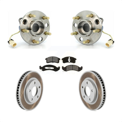 Hub Bearing Coat Brake Rotor Pad Front Kit For Buick LeSabre Oldsmobile Cadillac