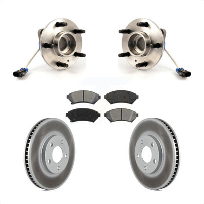Hub Bearing Coated Brake Rotor Pads Front Kit For Chevrolet Impala Buick LeSabre