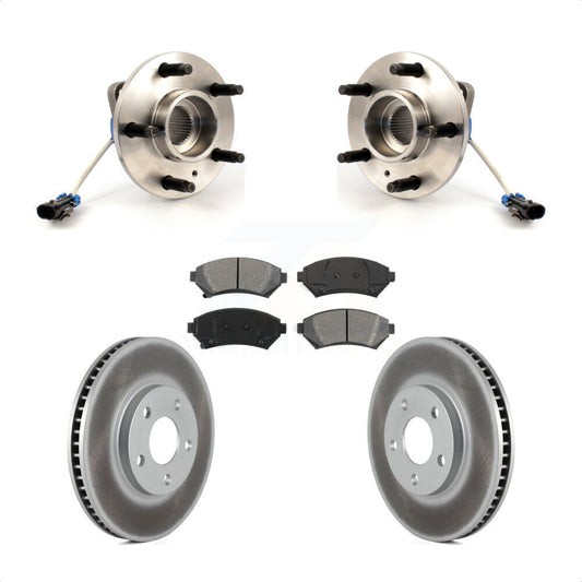 Hub Bearing Coated Brake Rotor Pads Front Kit For Chevrolet Impala Buick LeSabre