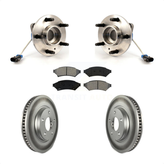 Hub Bearing Coat Brake Rotor Pad Front Kit For Buick Pontiac LaCrosse Grand Prix