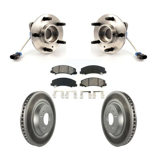 Hub Bearing Coated Brake Rotor Pads Front Kit For Buick Lucerne Chevrolet Impala