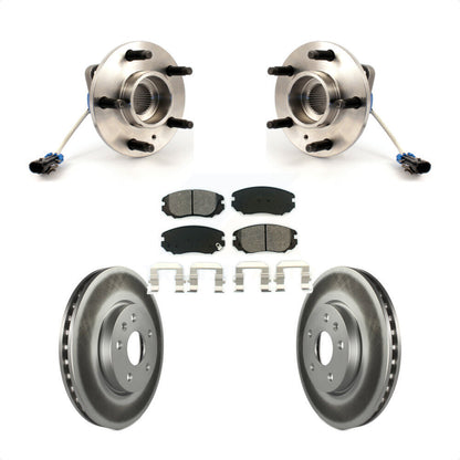 Hub Bearing Assembly Coated Disc Brake Rotor Pad Front Kit For 2010 Buick Allure