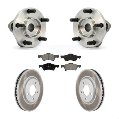 Hub Bearing Coat Brake Rotor Pad Front Kit For Dodge Grand Caravan Chrysler Town
