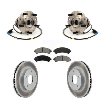Hub Bearing Coated Brake Rotor Pads Front Kit For Chevrolet GMC Blazer S10 Jimmy