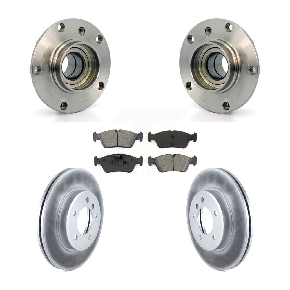 Hub Bearing Coated Brake Rotor Pads Front Kit For BMW Z4 325i 325Ci 320i Z3 328i
